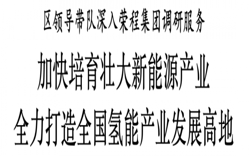 濱海新區(qū)區(qū)委副書記、區(qū)長單澤峰帶隊(duì)深入榮程集團(tuán)調(diào)研服務(wù)
