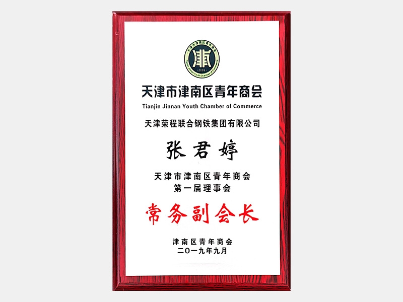 天津市津南區(qū)青年商會第一屆理事會常務副會長